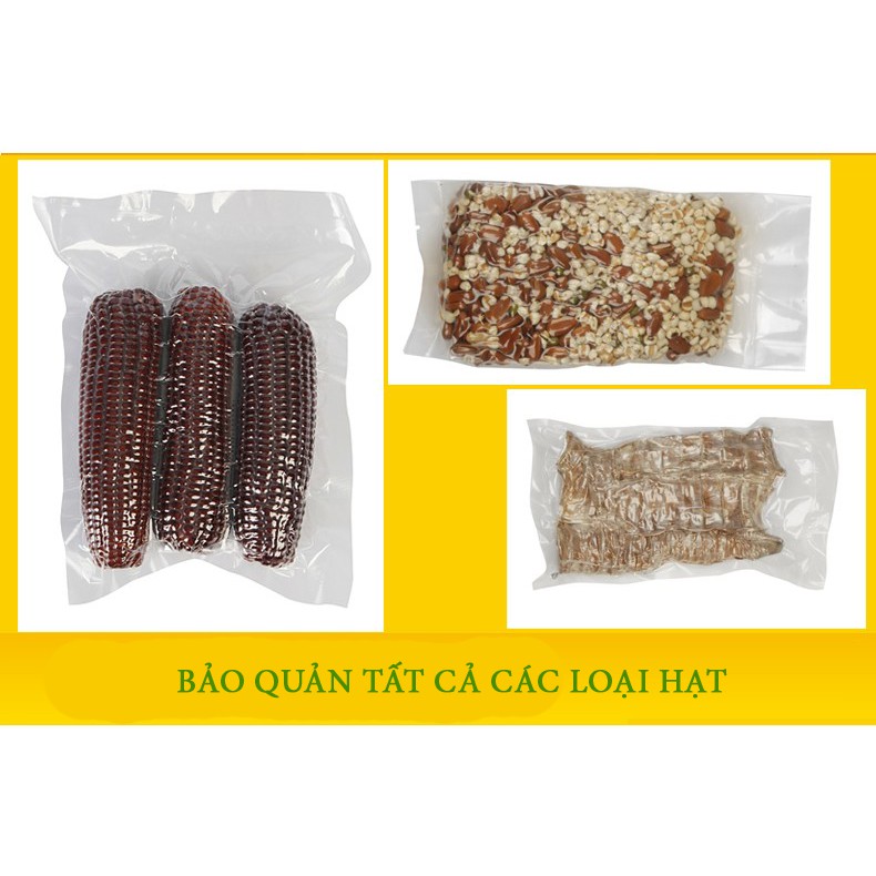 Túi hút chân không thực phẩm (mặt nhám, các size nhỏ) - Bộ đủ 100 túi