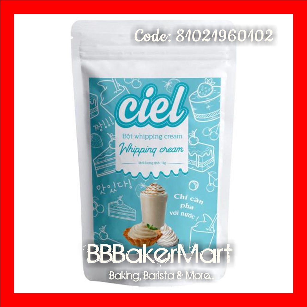 Bột Whipping Cream KHÔ hiệu CIEL - Gói 1kg