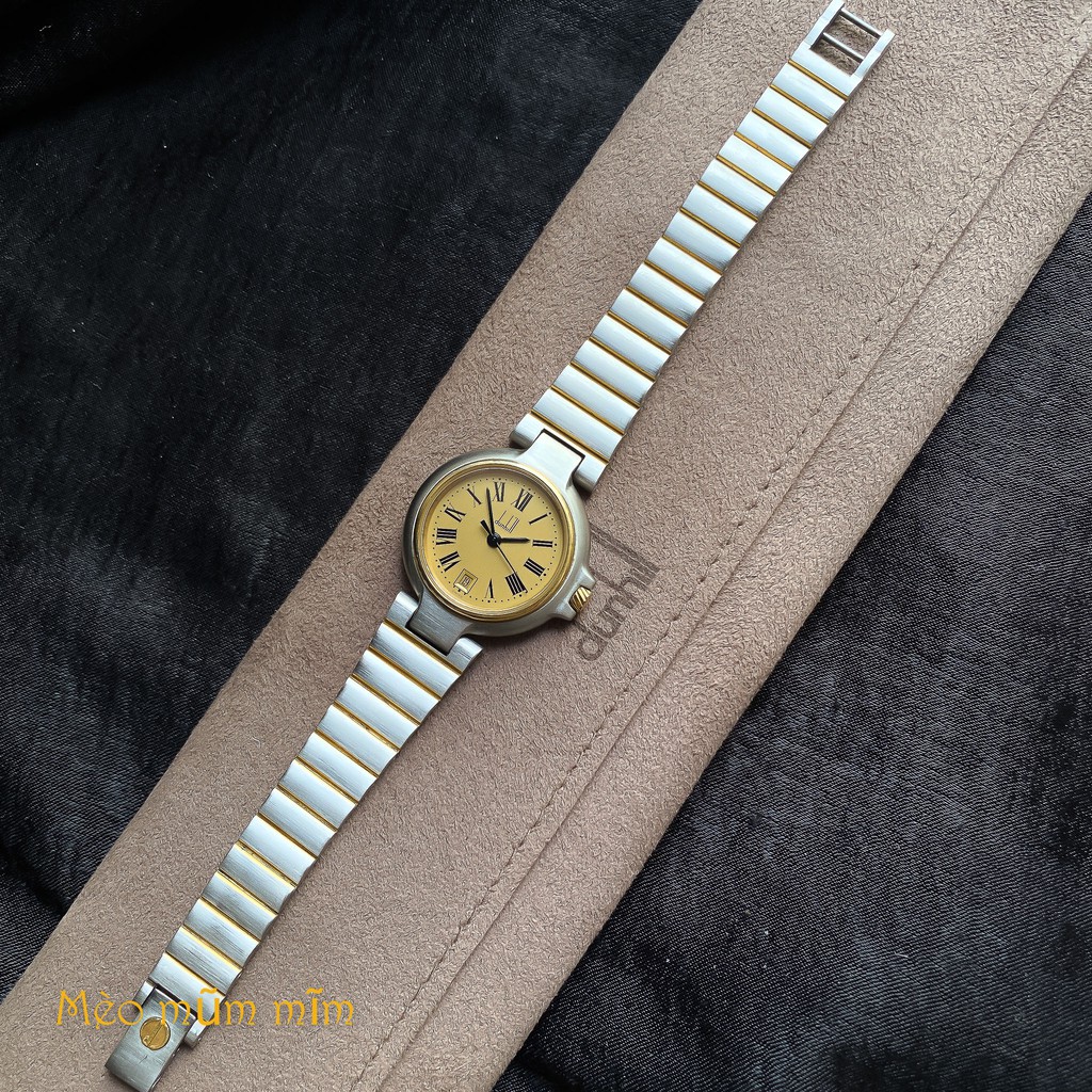 - NỮ - DUNHILL - ĐỒNG HỒ USED HÀNG HIỆU ANH QUỐC >>> MỚI 98% / SWISS MADE / CHỐNG NƯỚC