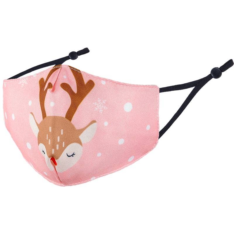 Khẩu Trang cotton 3d In Họa Tiết Hoạt Hình 3d Thoáng Khí Có Thể Tái Sử Dụng Tiện Dụng Cho Bé
