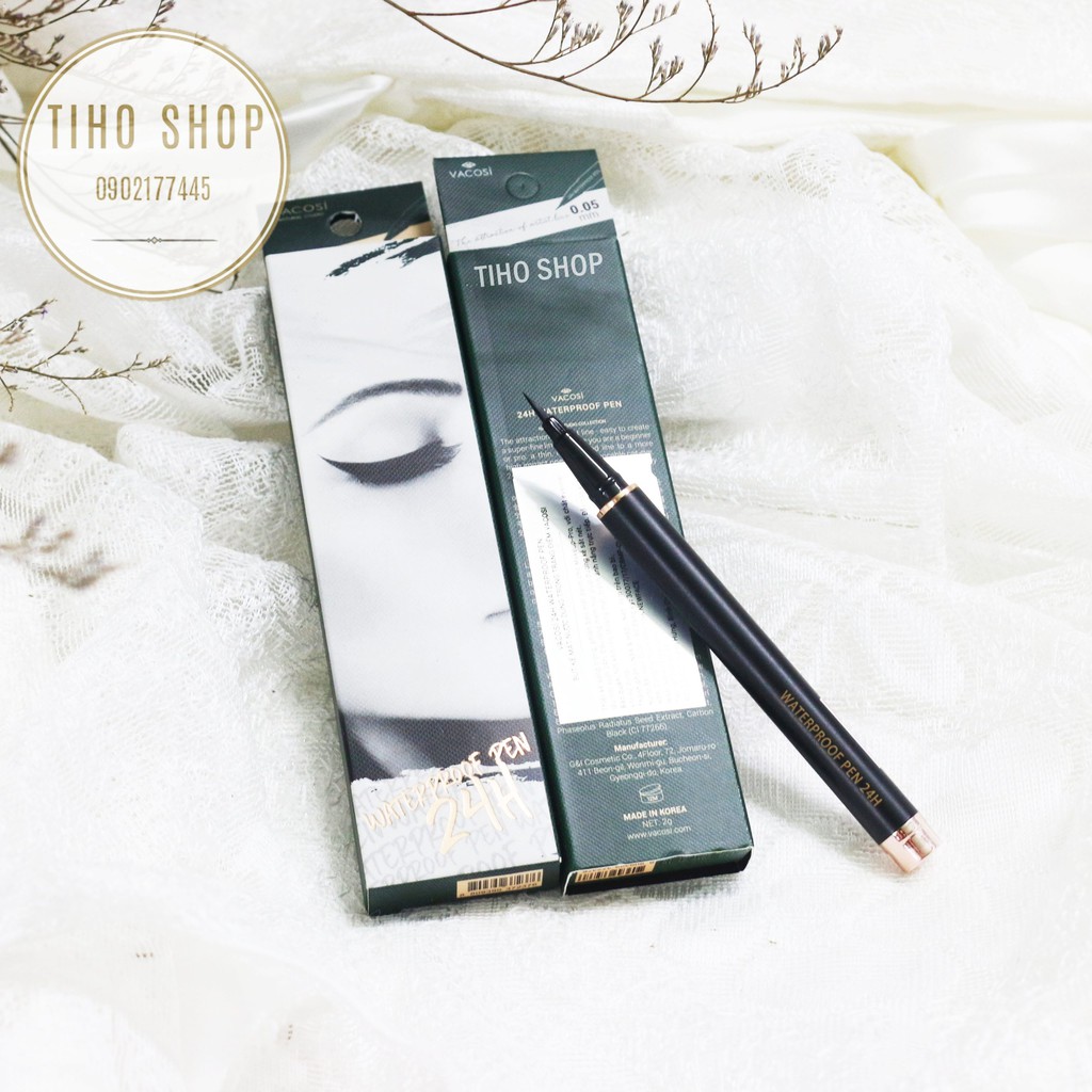 Kẻ Mắt Nước Không Trôi Vacosi 24H Waterproof Pen 2g (Rose Gold - Mẫu Mới 2019 ) | BigBuy360 - bigbuy360.vn