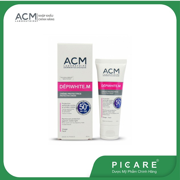 Kem chống nắng giảm nám &amp; sạm da ACM Depiwhite M Protective Cream SPF50+ 40ml