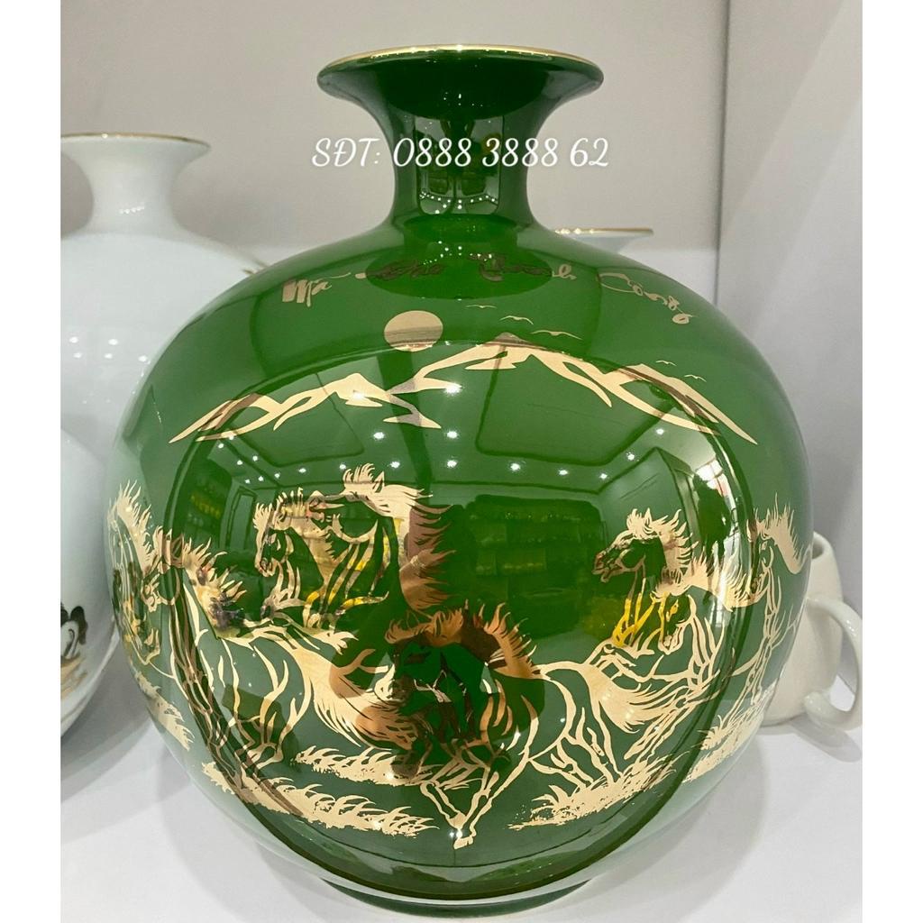 Bình Hút Lộc Mã Đáo Thành Công - Bình Tài Lộc, Bình Hút Lộc Phong Thuỷ Bát Tràng