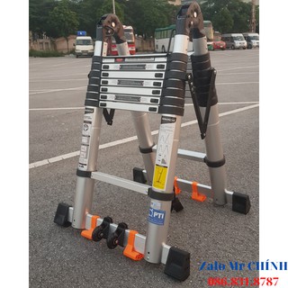 [ CHÍNH HÃNG ] Thang Nhôm Rút HAKACHI Nhật Bản HM16CP Chữ A 2M5 + 2M5 - BH 24 Tháng. Thang Nhôm Cao Cấp