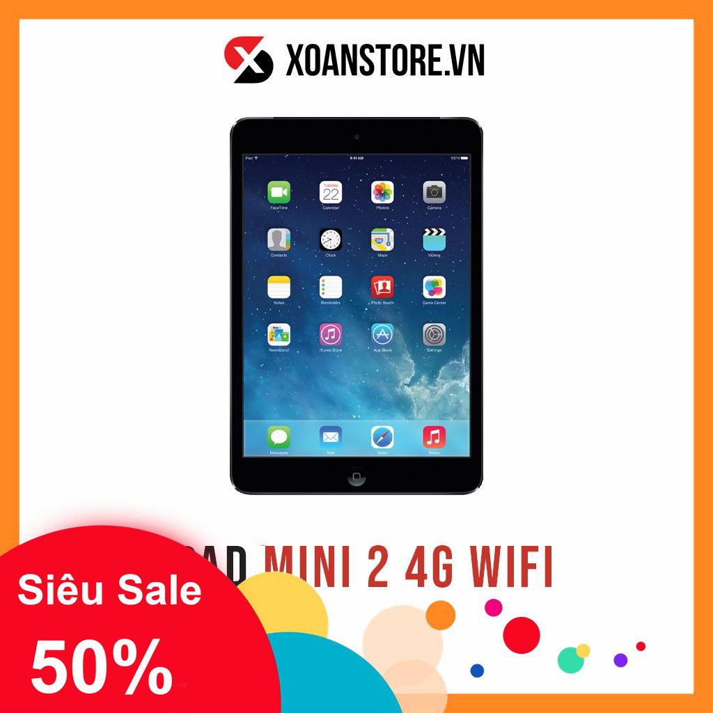 IPAD Mini 2 4G+WIFI 16GB MỚI 99% BẢO HÀNH chính hãng 12 THÁNG TẠI  XOAN STORE