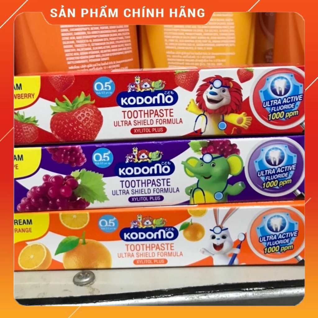 Kem đánh răng KODOMO trẻ em Thái Lan các vị 40g