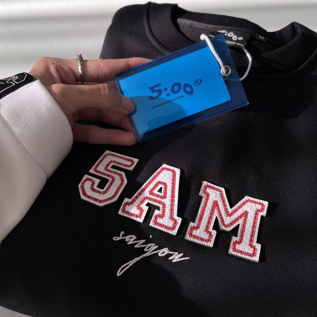 Áo Sweater 5AM ss4.2 họa tiết bóng chày