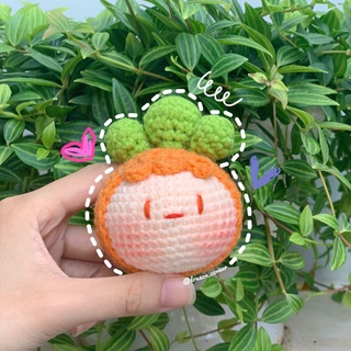 Móc khóa len handmade em bé trái cây