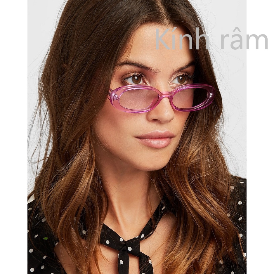 Oval Sunglasses Women Brand Designer Pink 2021 Vintage Retro Sun glasses Frame