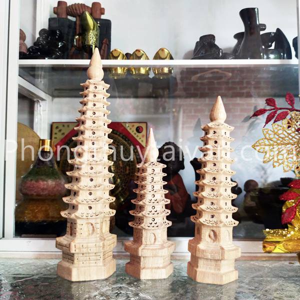 Tháp Văn Xương gỗ ĐÀO  7,9,13 tầng🌵 phong thủy | BigBuy360 - bigbuy360.vn