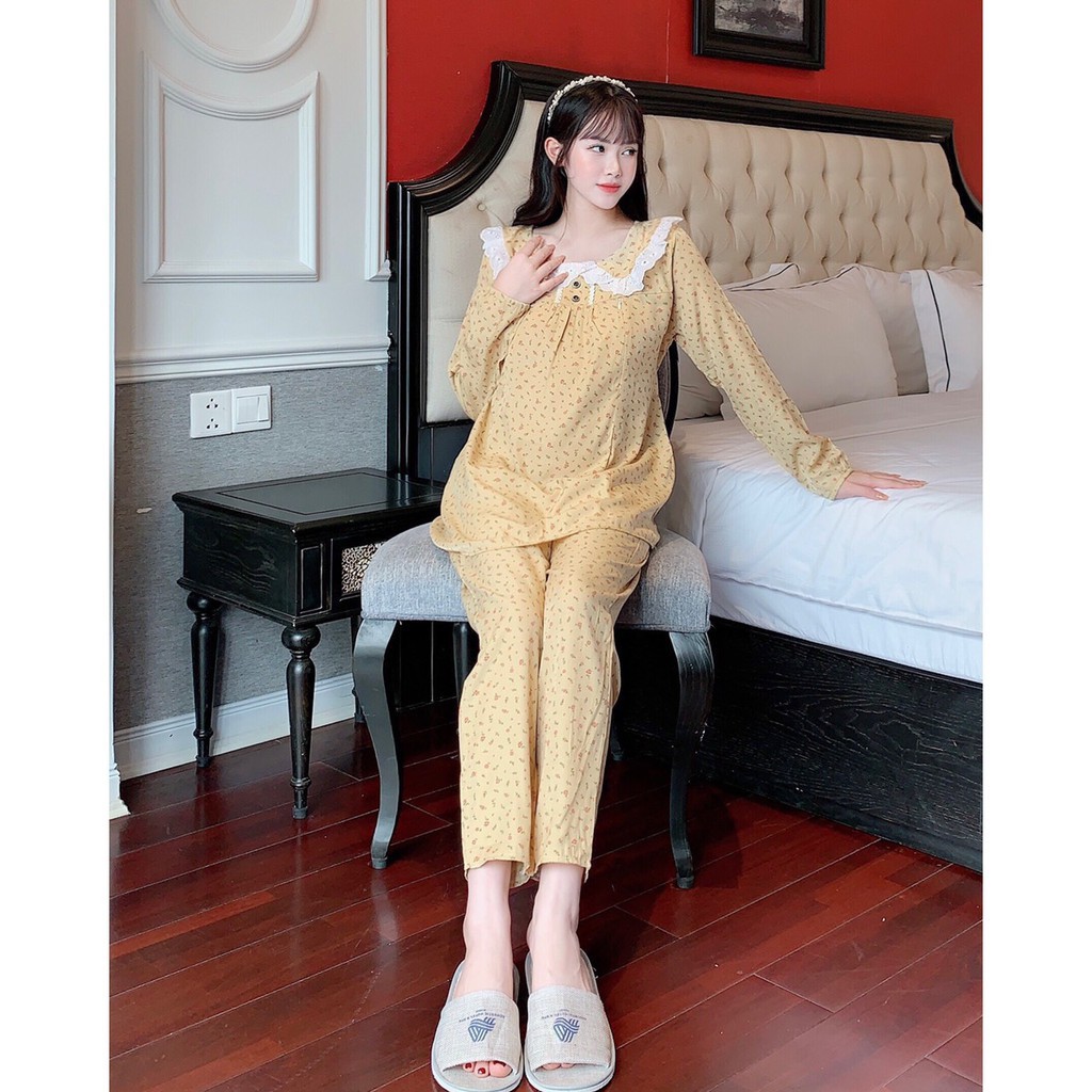 Bộ bầu trước và sau sinh chất đũi Hàn cao cấp☘️thiết kế sang chảnh (có khóa ti cho con bú ) ☘️free size 43~65kg 5.0