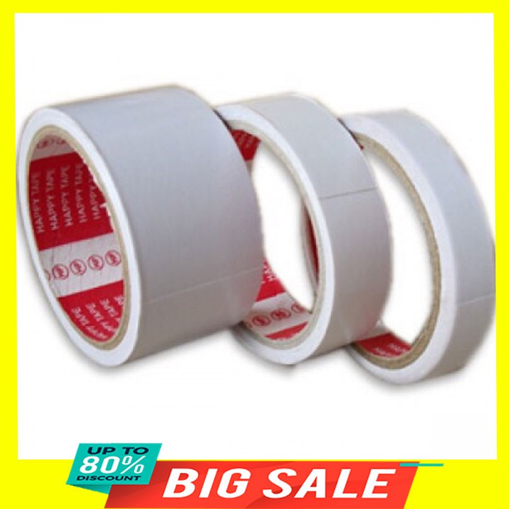 Sale Băng dính 2 mặt loại mỏng các cỡ từ 1cm-5cm (dài 2mét/cuộn) Anasa