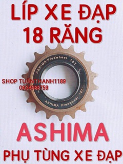 LÍP XE ĐẠP 18 RĂNG ASHIMA