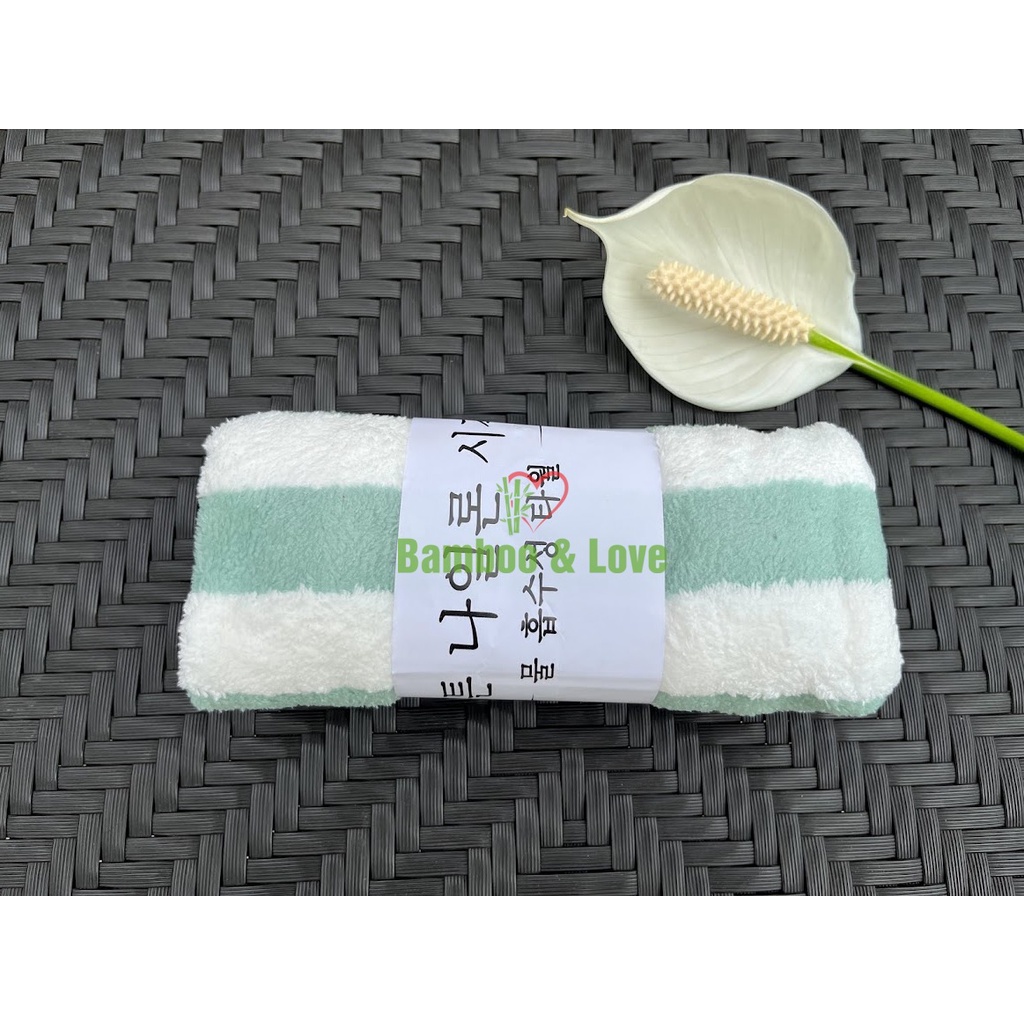 Khăn mặt, khăn gội lông cừu Hàn Quốc Cao Cấp 35x75