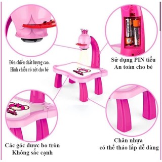 BÀN - BẢNG VẼ MÁY CHIẾU BÓNG GRAFFITI CHO BÉ YÊU