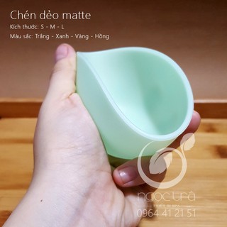 Chén dẻo matte trộn mặt nạ