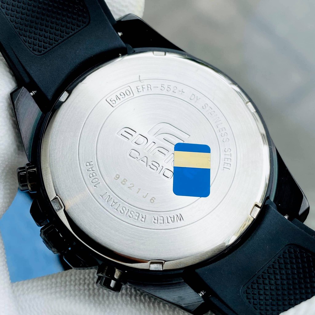Đồng hồ kim nam dây nhựa CASIO EDIFICE EFR-552PB-1AVUDF chính hãng giá rẻ