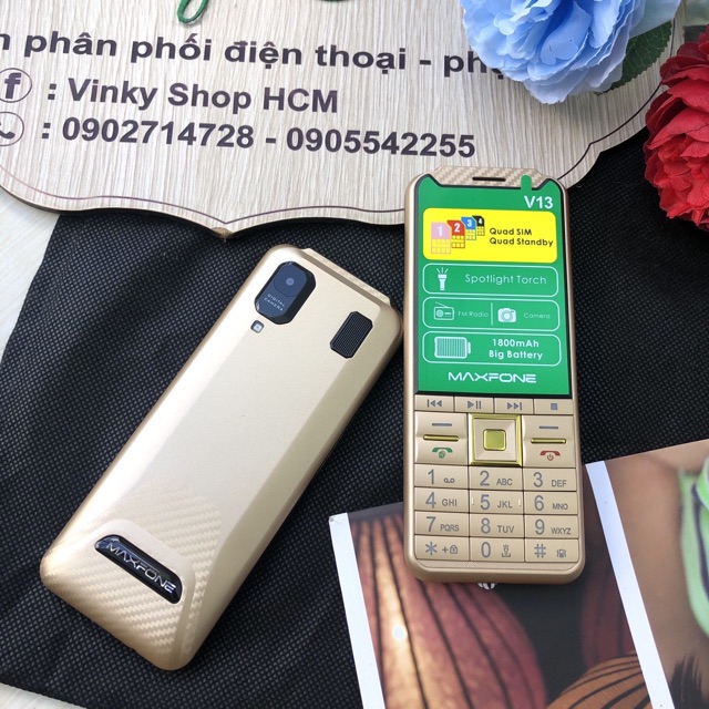 [Mã ELMS05 giảm 5% đơn 300k]Điện Thoại Maxfone V13 4sim giống N7000 mỏng gọn đẹp mắt