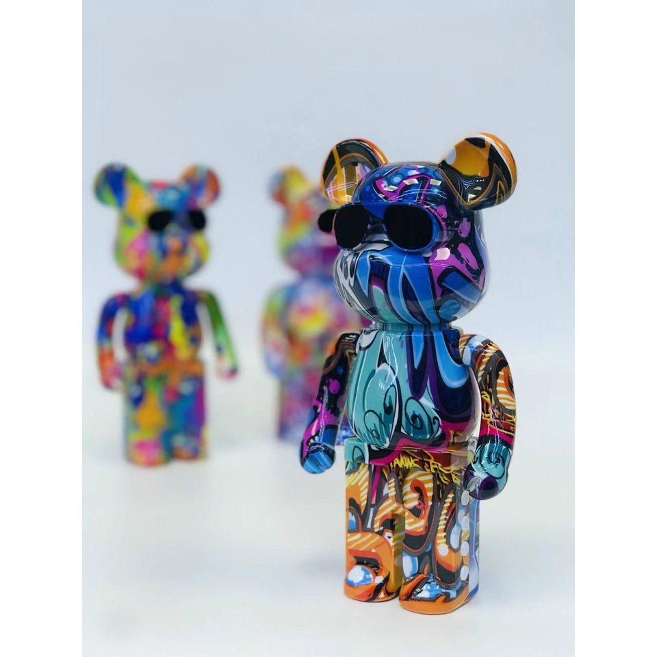 Loa Bluetooth nghe nhạc hình gấu Bearbrick, Chống thấm Nước, Chống va đập, Nghe nhạc chuyên Bass, Âm thanh trầm