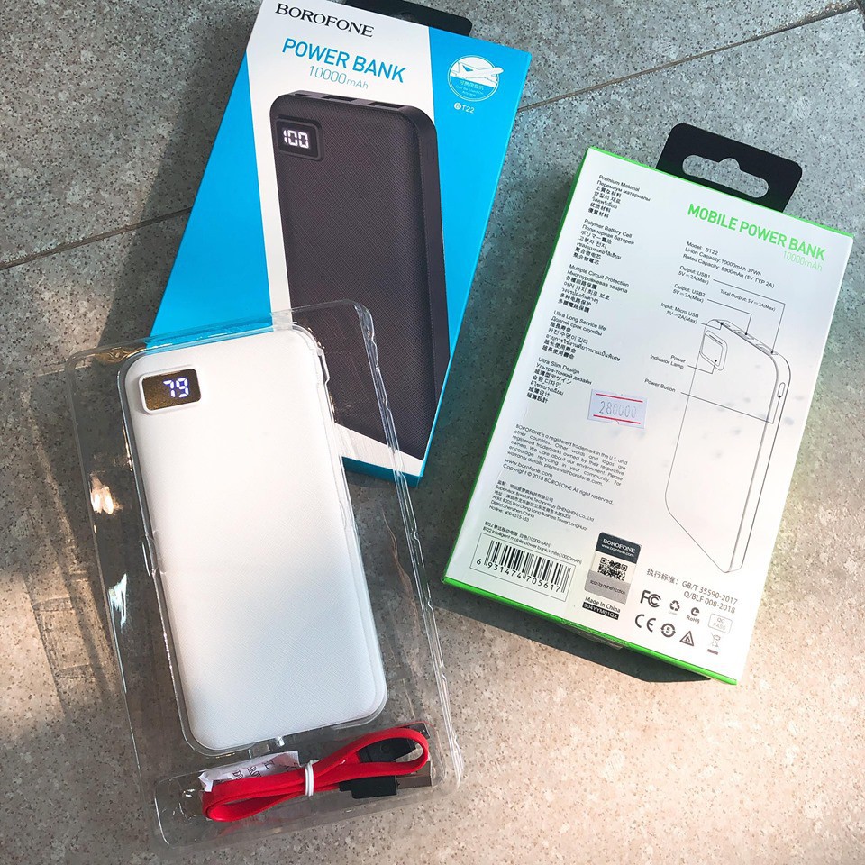 SẠC DỰ PHÒNG BOROFONE BT22 - 10000 mAh