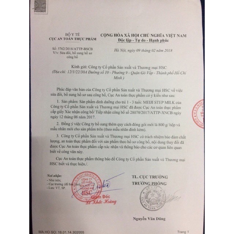 SỮA MEIJI 1-3 HỘP 800gr