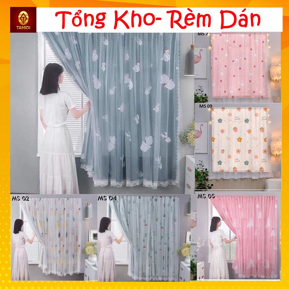 Rèm dán tường, rèm cửa dán chống nắng, trang trí cửa sổ giá rẻ