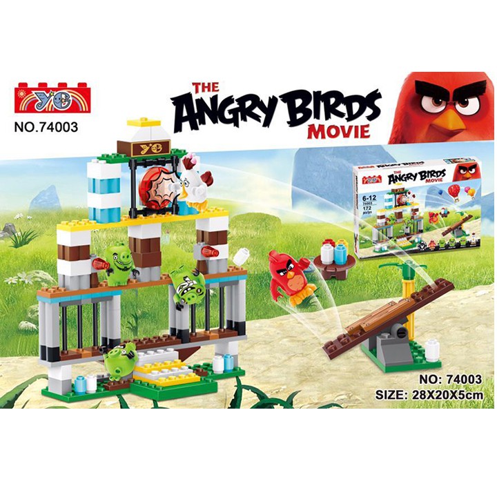 Đồ chơi lắp ráp xếp hình Lego The Angry Birds 74003/72