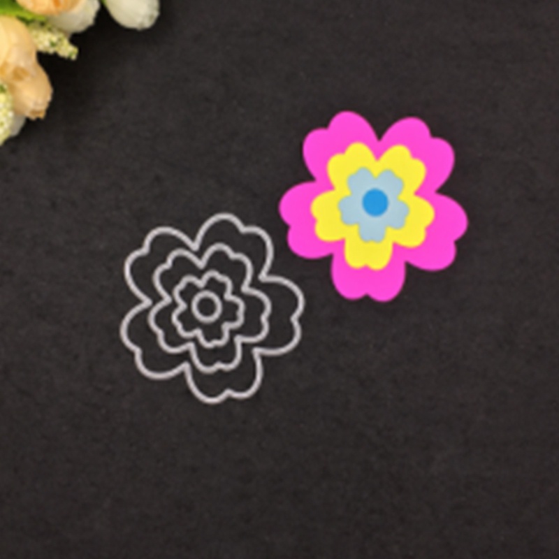 ✿ Khuôn Cắt Giấy Kim Loại Hình Hoa Lá Xinh Xắn