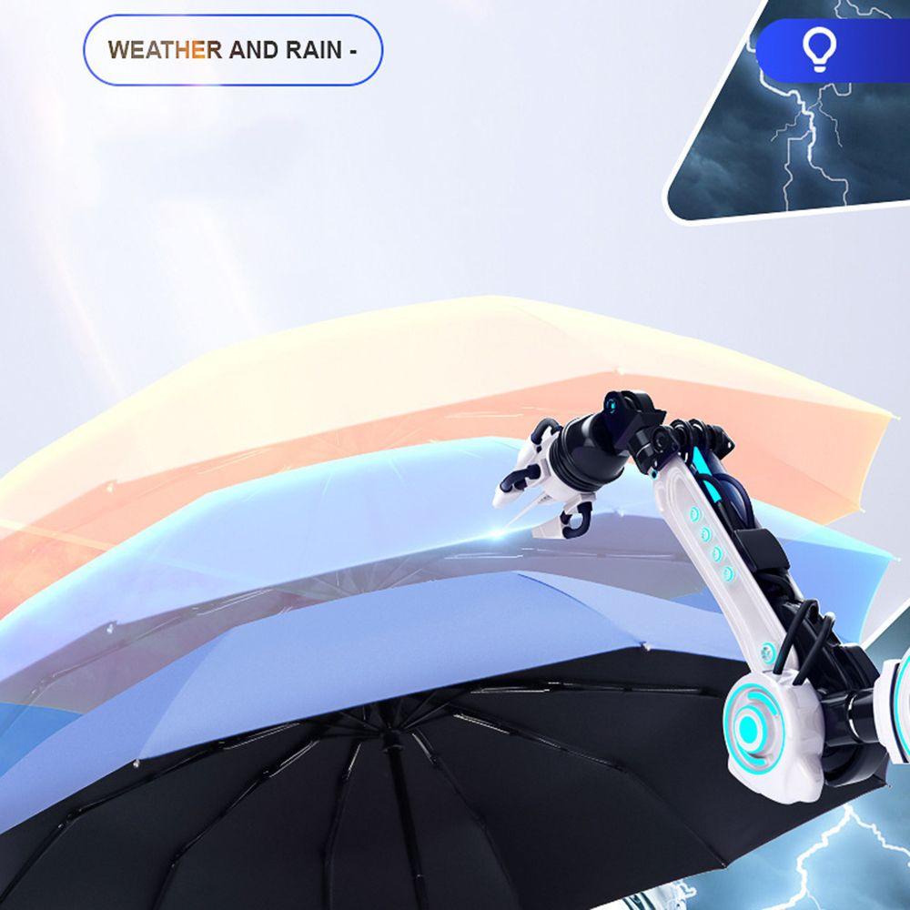 Dù Xoay Chống Mưa Nắng Cỡ Lớn Có Đèn Tiện Dụng