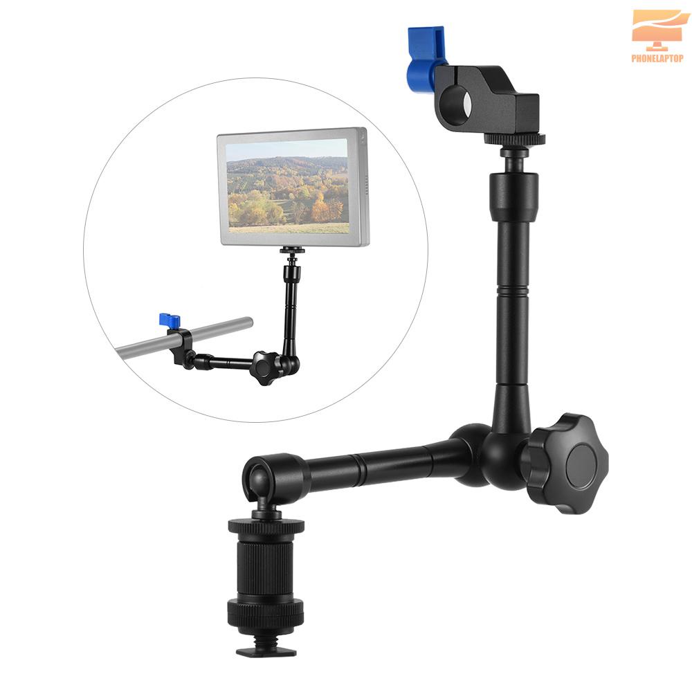 Lapt Adjustable Articulating Friction Arm with 15mm Rod Clamp Mount for Field Monitor LED Light Flash Microphone Camera Cage Rig