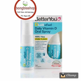 Vitamin D Dạng xịt Dlux infant của Anh