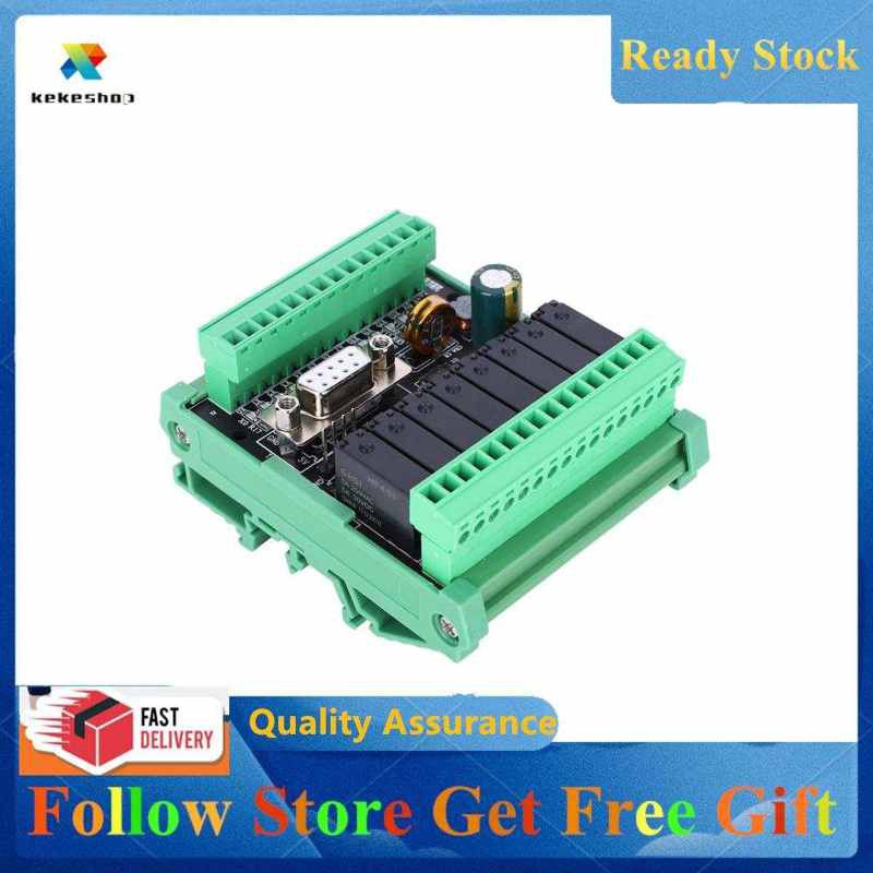 Kekeshop Programmable Logic Controller FX2N-20MR-232 W Industrial Control Accessory PLC