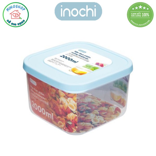 Hộp Đựng Thực Phẩm Không Mùi An Toàn Cho Sức Khỏe, Hộp Nhựa Đựng Thực Phẩm Dạng Vuông Chính Hãng Inochi