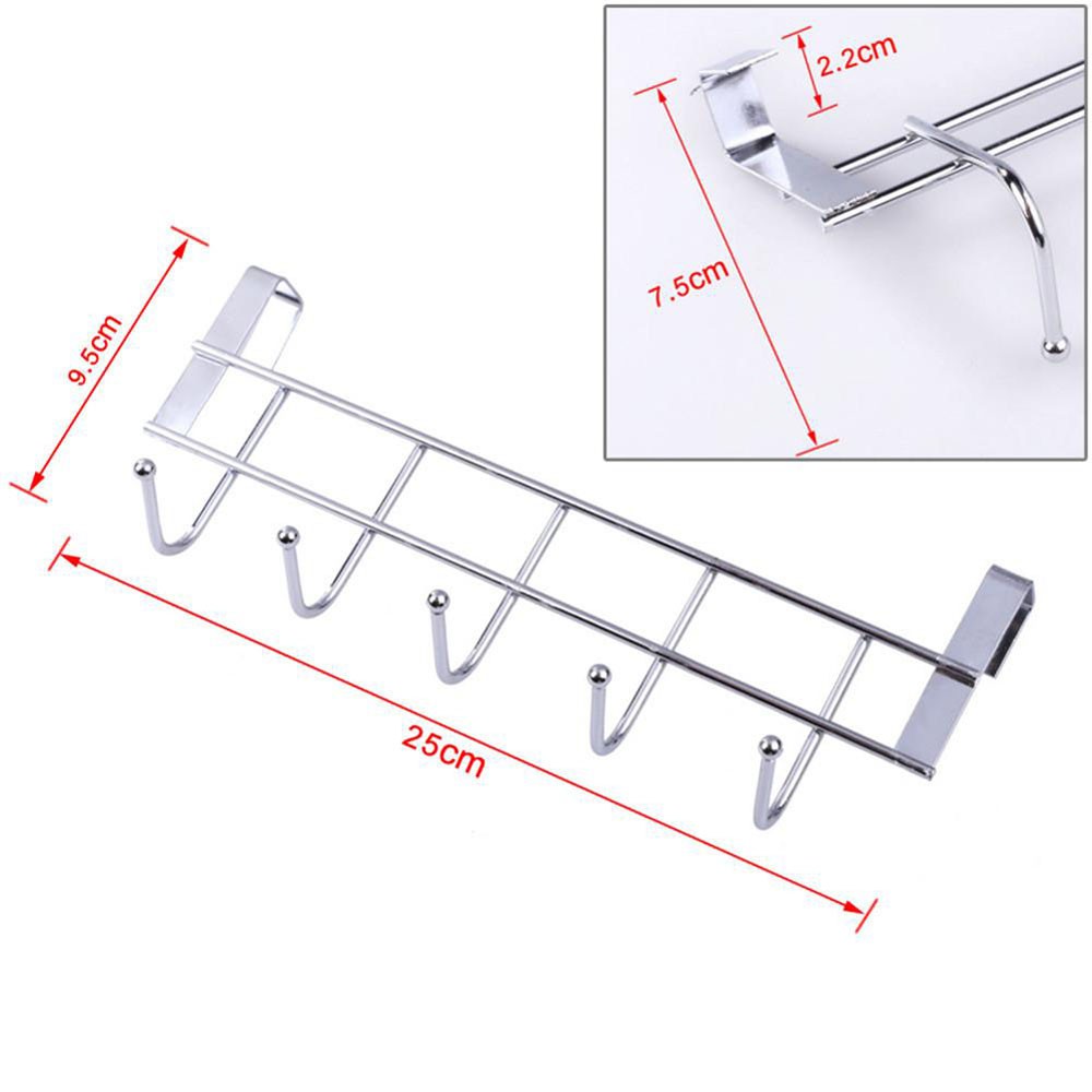 Móc treo đồ nhà tắm inox treo sau cửa dễ lắp đặt - GD0275