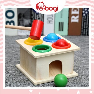 Đồ Chơi Gỗ 💖𝑭𝑹𝑬𝑬𝑺𝑯𝑰𝑷💖 Hộp đập bóng vui nhộn