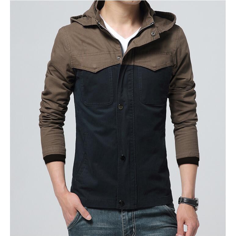 ÁO KHOÁC KAKI NAM 2 LỚP CÓ NÓN CAO CẤP AKK15-ĐEN