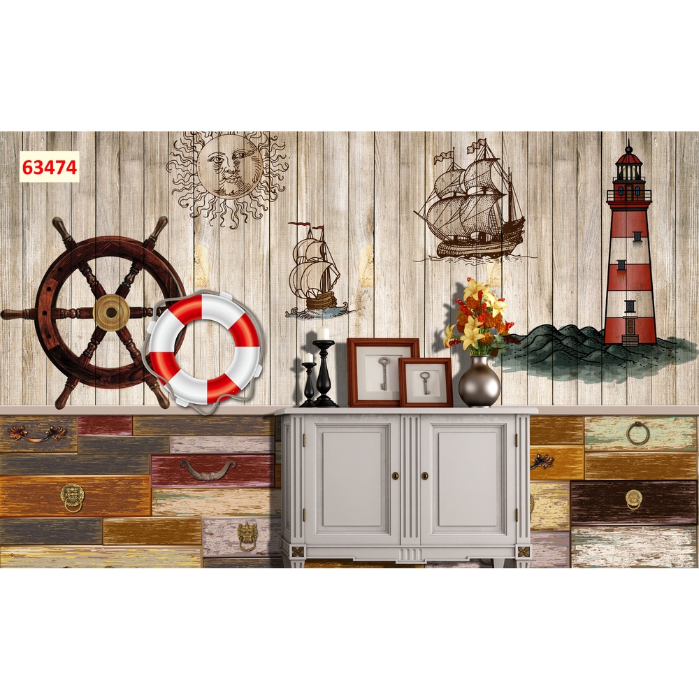 Tranh dán tường Quán Cafe, Trà Sữa, Trang Trí Cửa Hàng 3D mẫu hot