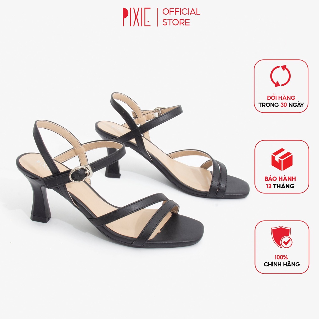 Giày Sandal Cao Gót 9cm Quai Mảnh Pixie X864