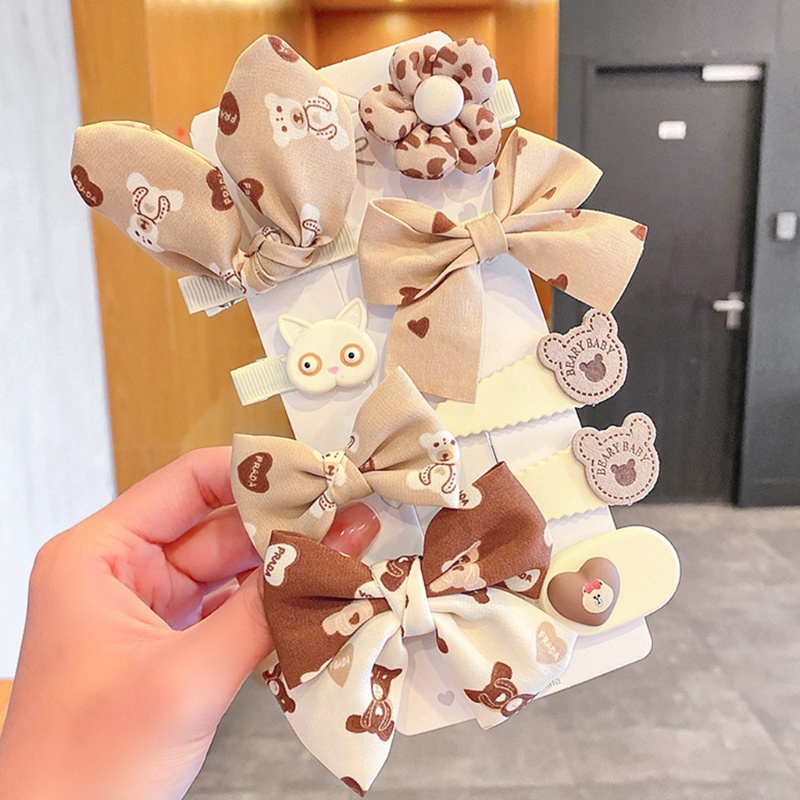 Kẹp Tóc Đuôi Ngựa Trang Trí Hoa Hoạt Hình Đáng Yêu Dành Cho Trẻ Em