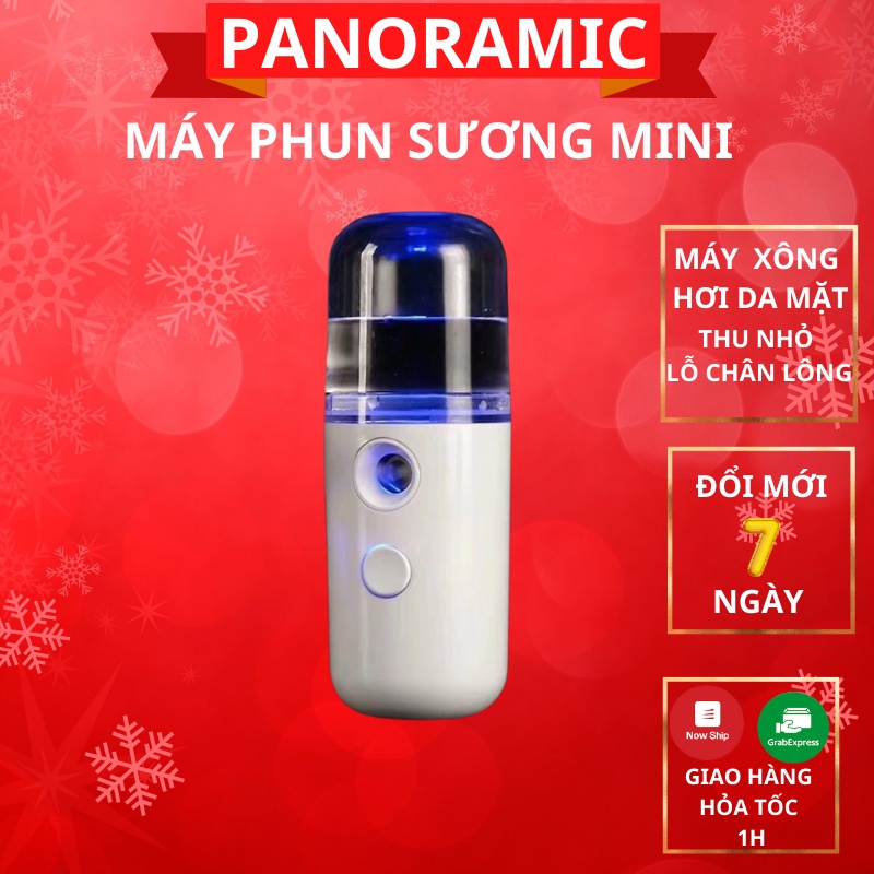 Máy phun sương xông hơi mặt cầm tay, máy phun hơi nước mini giữ ẩm da Nano