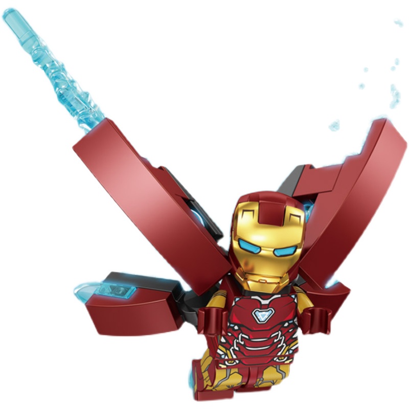 Lego Avengers Iron Man Truck Mecha Gnaku Khối xây dựng lắp ráp nhỏ Đồ chơi giáo dục cho bé trai