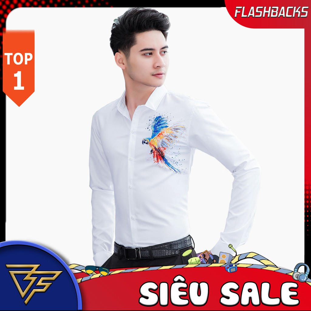 Áo Sơ Mi Nam Dài Tay Korea Design Cực Đẹp - Vải Lụa Cao Cấp SM00009