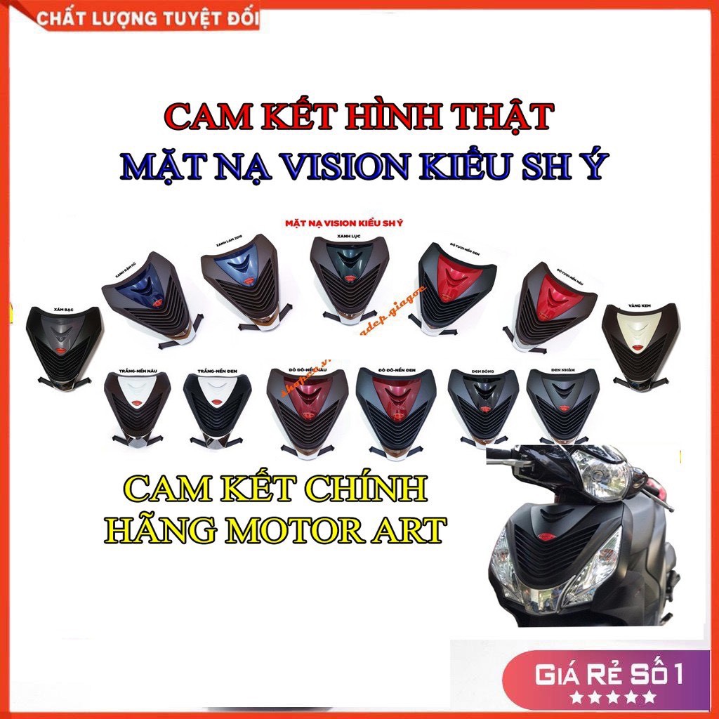 Mặt Nạ Xe Vision 2014 - 2020 Kiểu SH < Hàng Nhựa Cao Cấp>