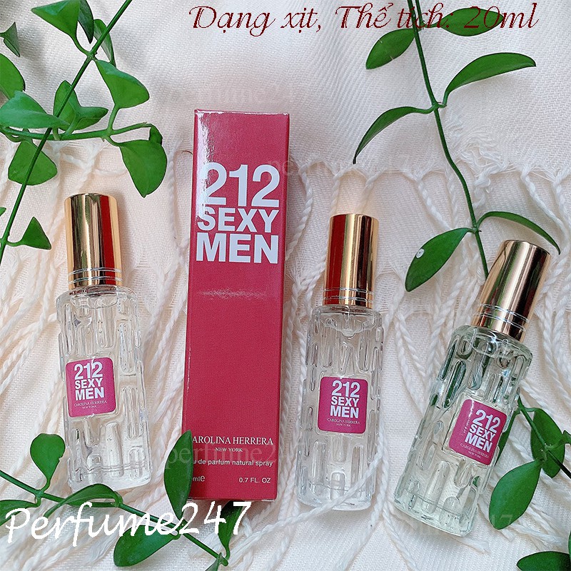 NƯỚC HOA NAM MINI 212 SEXY MEN 20ML THƠM LÂU
