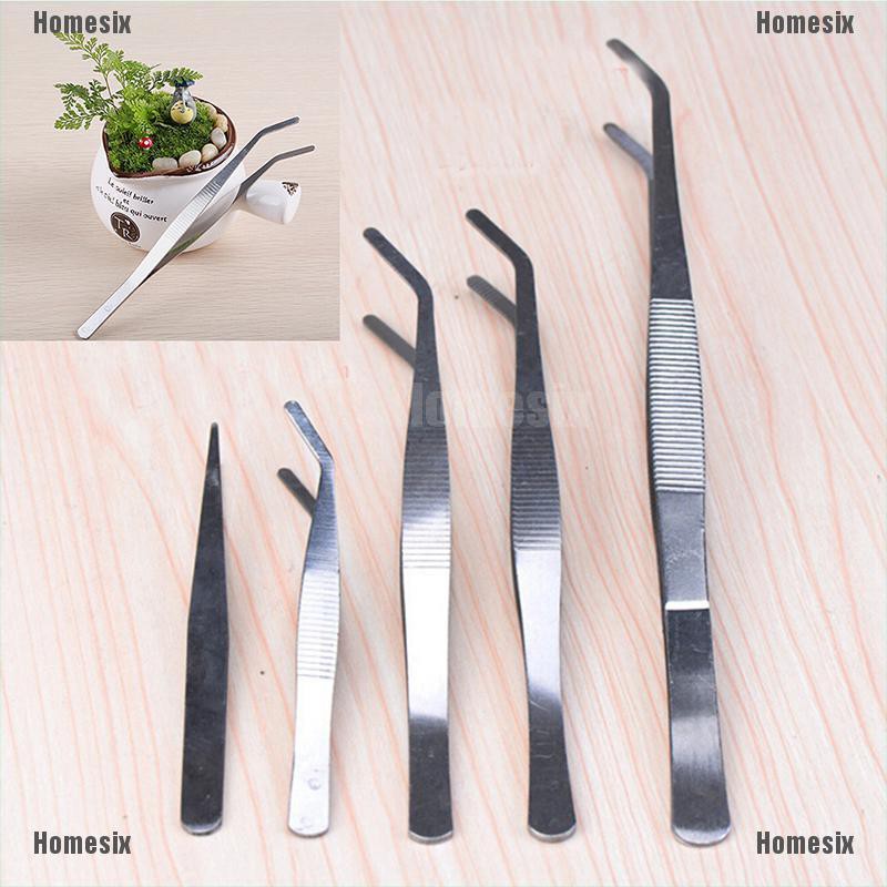 [HoMSI] Stainless Forceps tools garden miniatures resin figurines for garden decoration tools SUU