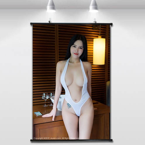 Sexy Đẹp Giấy Dán Tường Bộ Bikini Phòng Ngủ Phòng Ký Túc Xá Dán Chống Thấm Nước Kích Thước Quá Khổ Tự Trang Trí