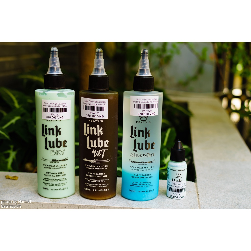Nhớt Châm Sên Xe Đạp Peaty's LinkLube Dry / Wet / All Weather - 120ml