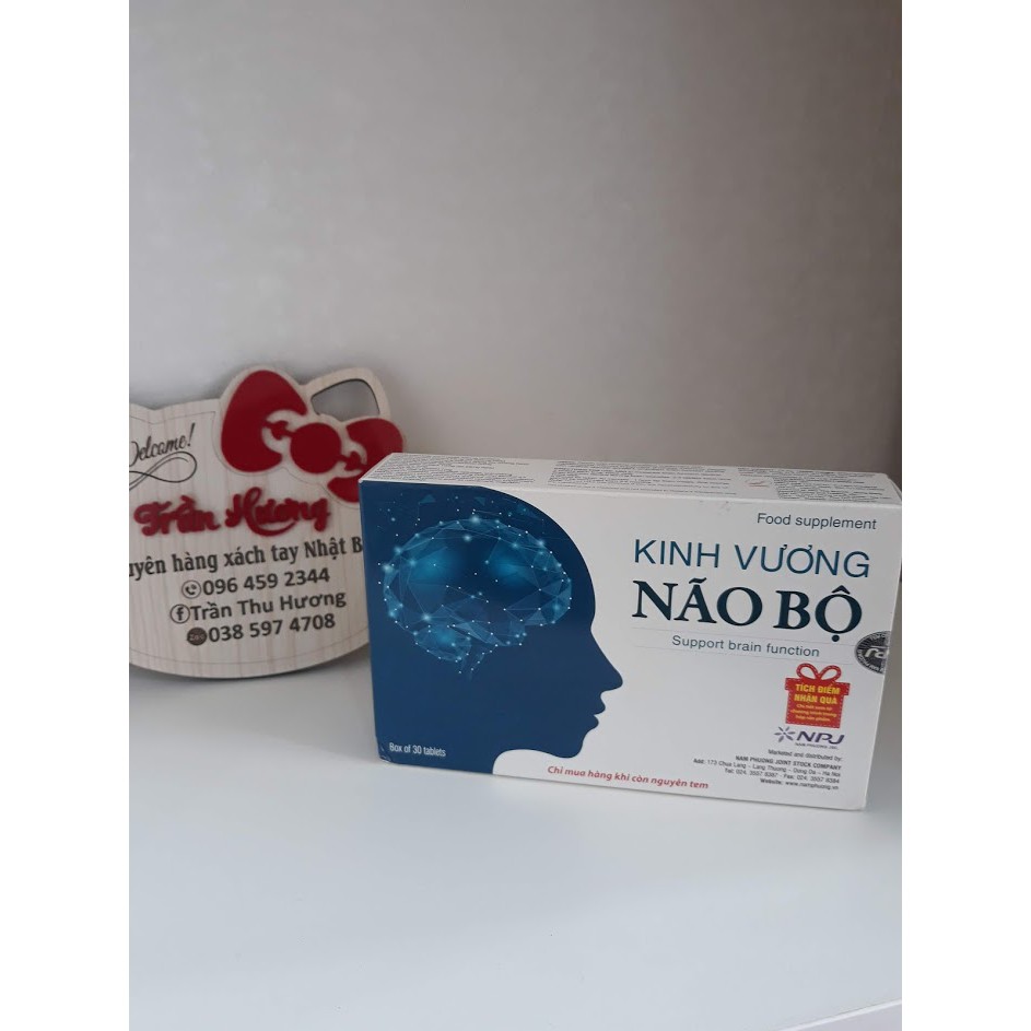 [ CHÍNH HÃNG] Kinh Vương Não Bộ hộp 30 viên có tem tích điểm