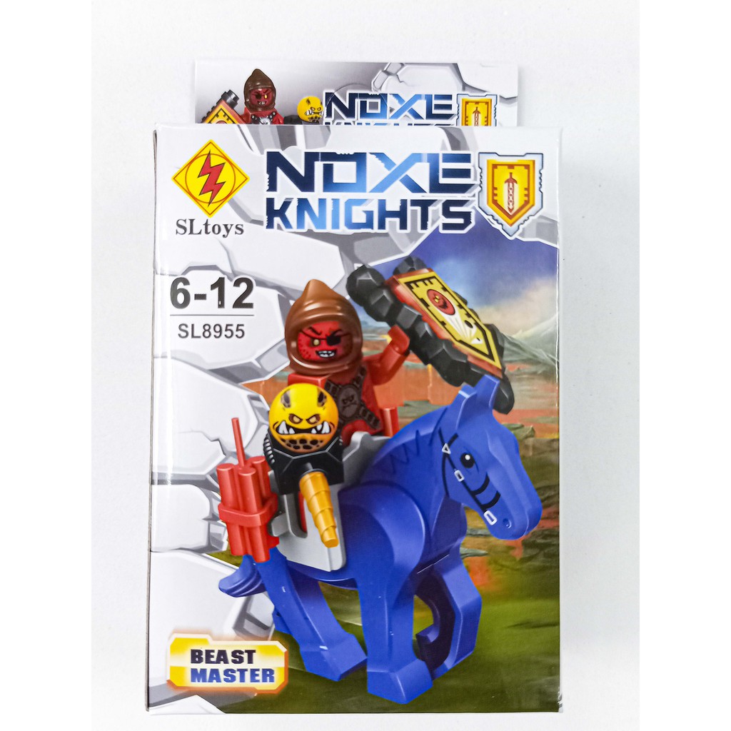 Lego Nexo Knight  Lego Khủng Long Lắp Ráp Xếp Hình Hộp Lego Ninja đi xe moto