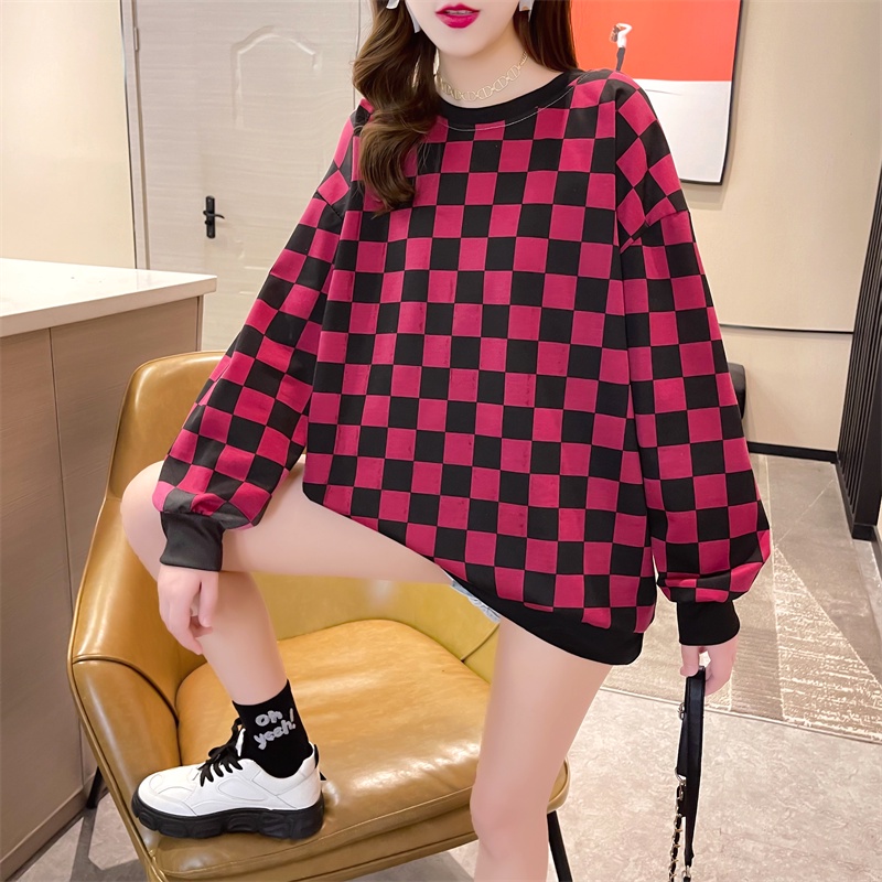 NRVP Áo Thun Nữ Dài Tay Dáng Rộng Thời Trang Hàn Quốc